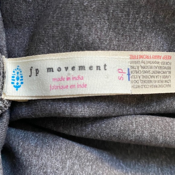 Free People Movement Women Dark Grey Braided Side Leggings Athletic Pants Size S - Picture 5 of 6